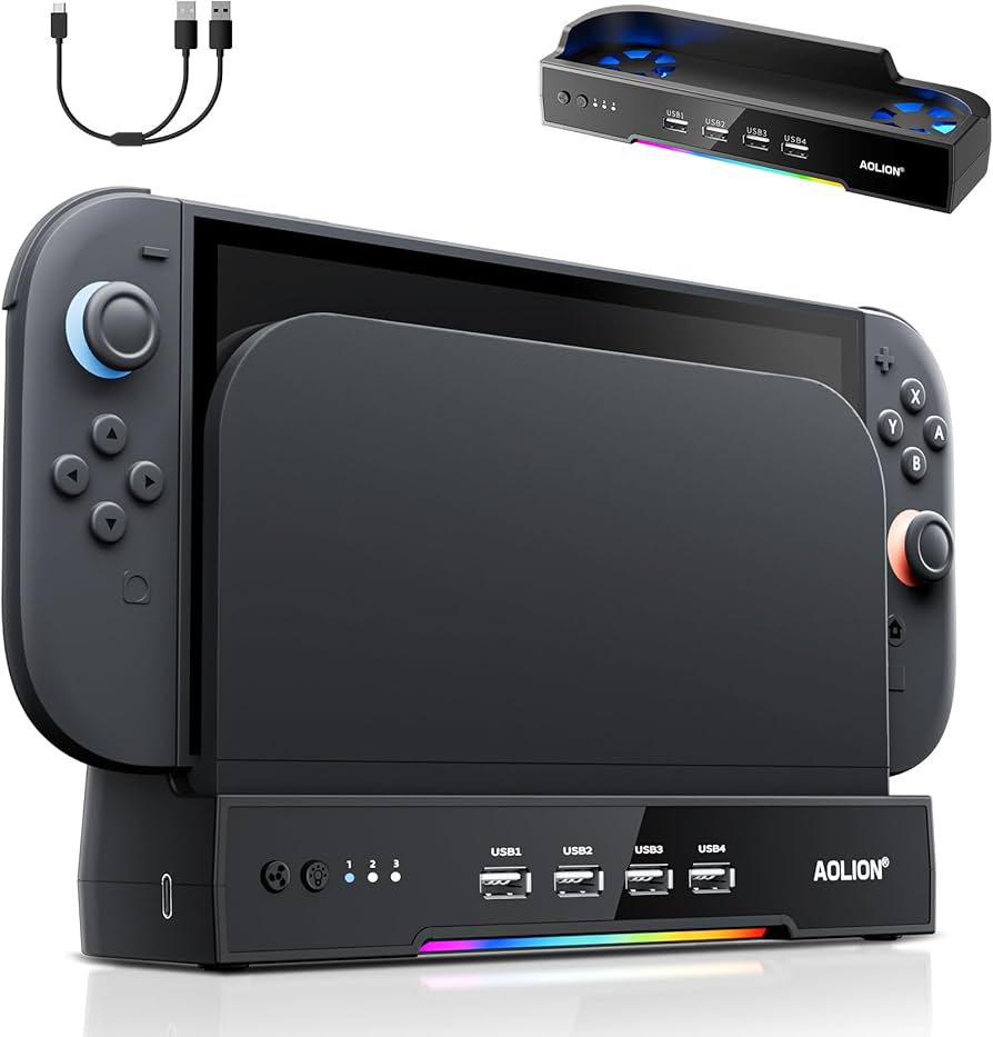 Nintendo Switch 本体 冷却ファン・周辺機器セット Switch冷却ファン ハイパワー 冷却クーラー ニンテンドースイッチの熱