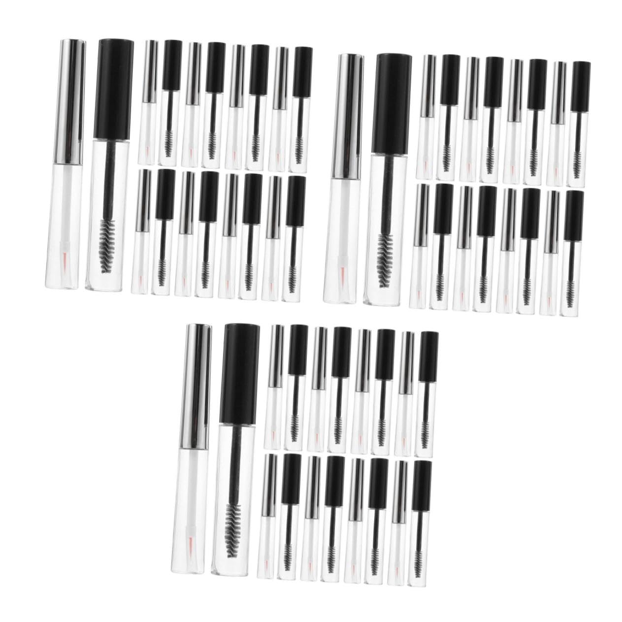 FRCOLOR Lot De 6 Tubes De Mascara Gloss Étanches Rechargeables Vides En Plastique