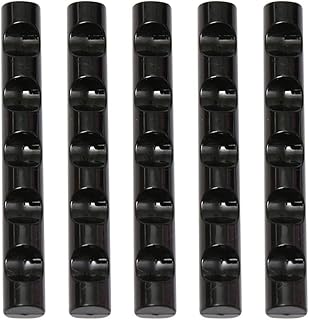 5 szt. stojak na długopisy do paznokci uchwyt na szczoteczkę do paznokci 5 kratek lakier do paznokci kredka (czarny) narzędzia do manicure