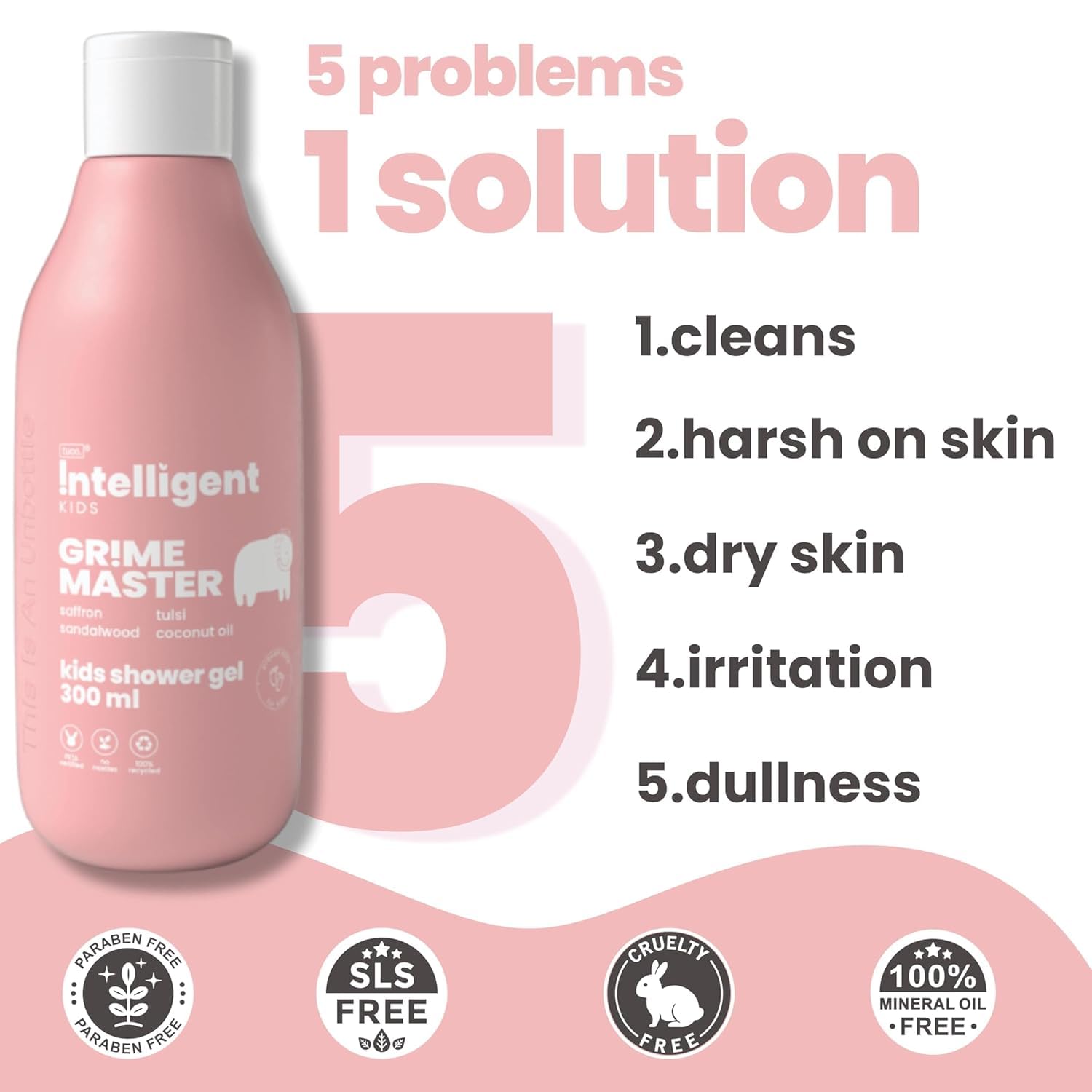 Tuco® Kids Body Wash/Shower Gel, Dull Skin Lotion Combo | Gently Cleanse, Soothe, and Nourish | Ages 2-5, 5-10, 10-15 | SLS/SLES and Paraben Free | 500 ml (Pack of 2) - Image 5 thumbnail