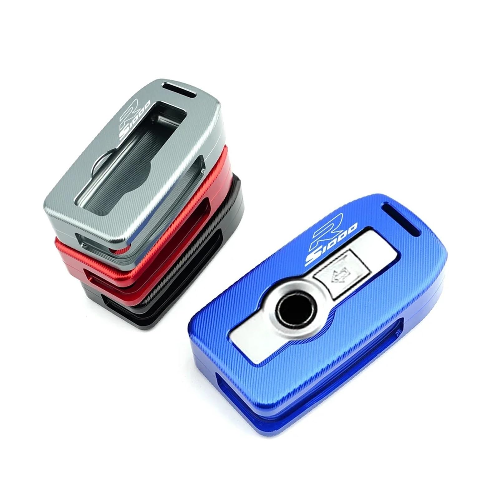 Funda para Llave de Motocicleta ,Carcasa ,Metal C para S1000R S 1000 S1000 R 2021 2022 CNC - Protector De Llave para Moto Accesorios(B Red)