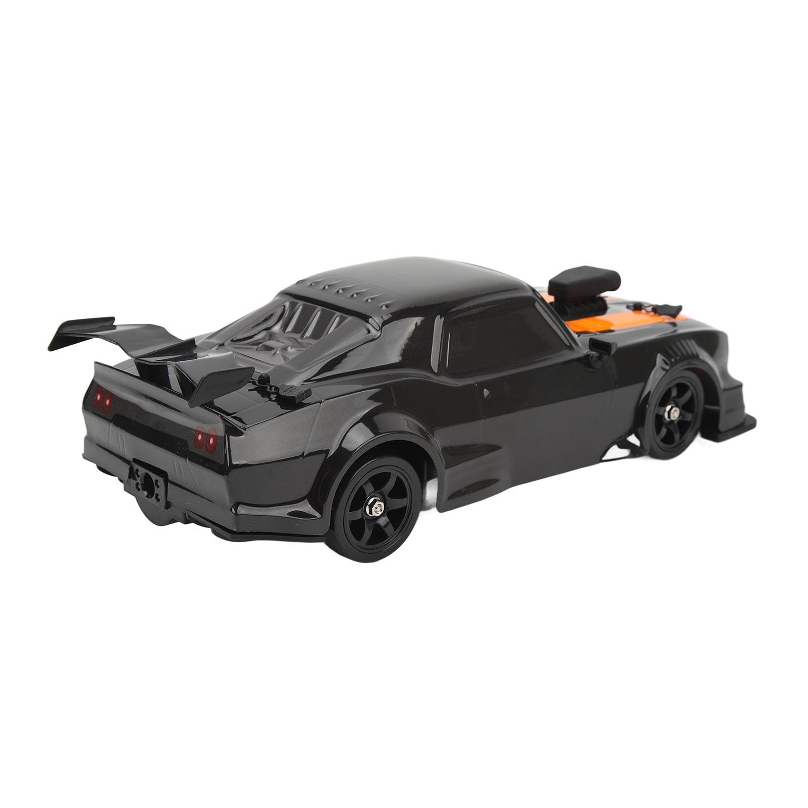 BuyWeek Coche Teledirigido RC Drift Car, 2,4 GHz 1:16 4WD 18 km/h con Luz LED para Adultos (Negro 2 Baterías)