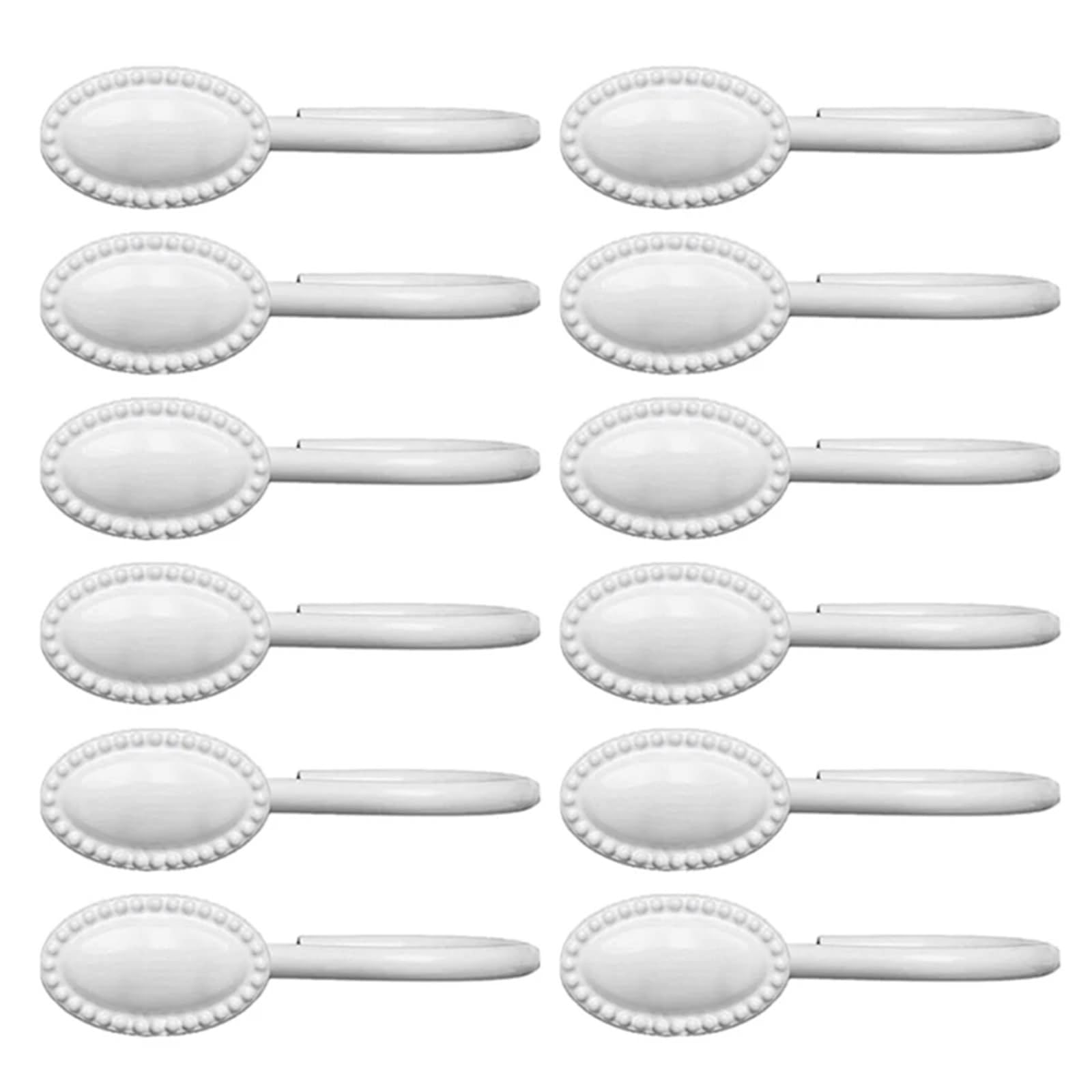 Ganci for tende da doccia da 12 pezzi, anelli in acciaio inox, ganci moderni for un facile spostamento(Bronze)
