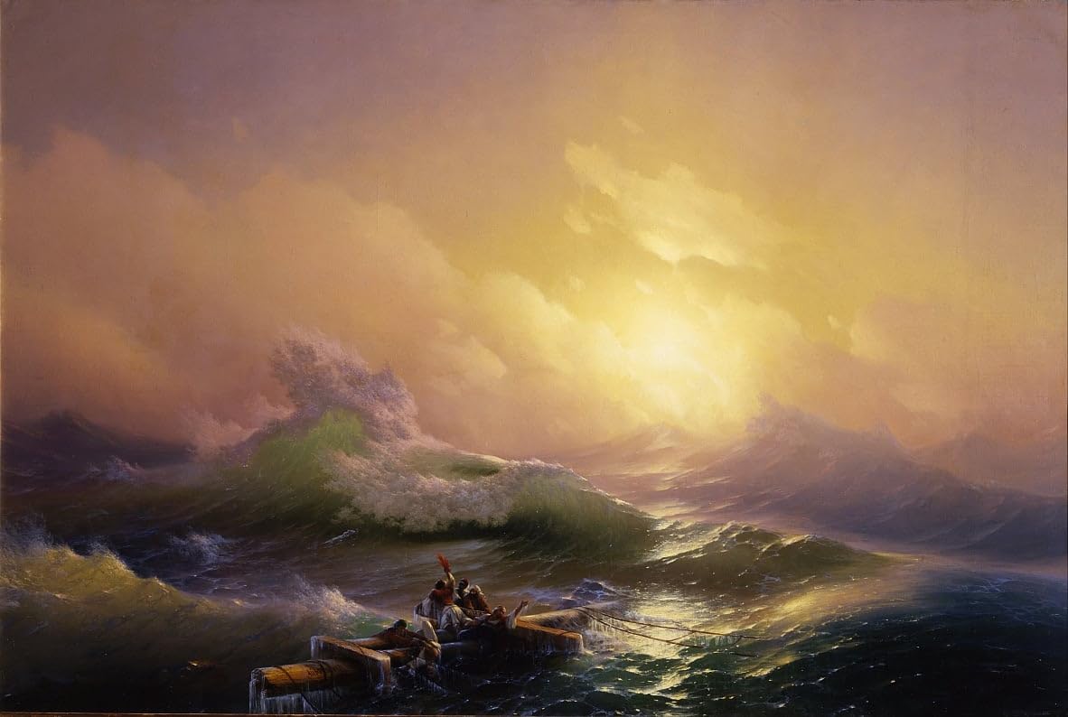 Tableau la Neuvième Vague d'Aivazovsky affiche impression sur toile 60x90cm - 5
