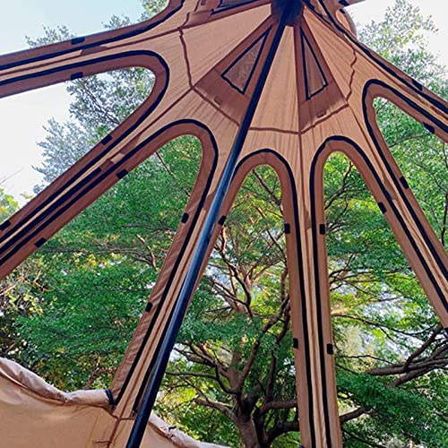 Tenten Buitenkampeertenten 4 personen - Draagbare waterdichte piramide-tipi-tent Octagon Tipi-tent for volwassenen Indiase tenten met fornuisgat Camping Steeple Yurt-tent - Afbeelding 8