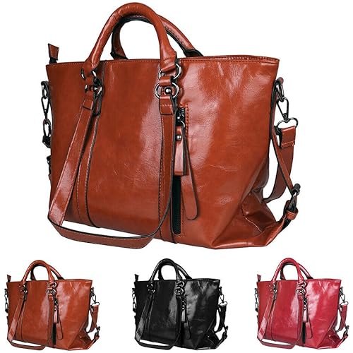 Women Tote Bag Handbags Crossbody Bags PU Leather Fashion Hobo Shoulder Bags with Adjustable Shoulder Strap