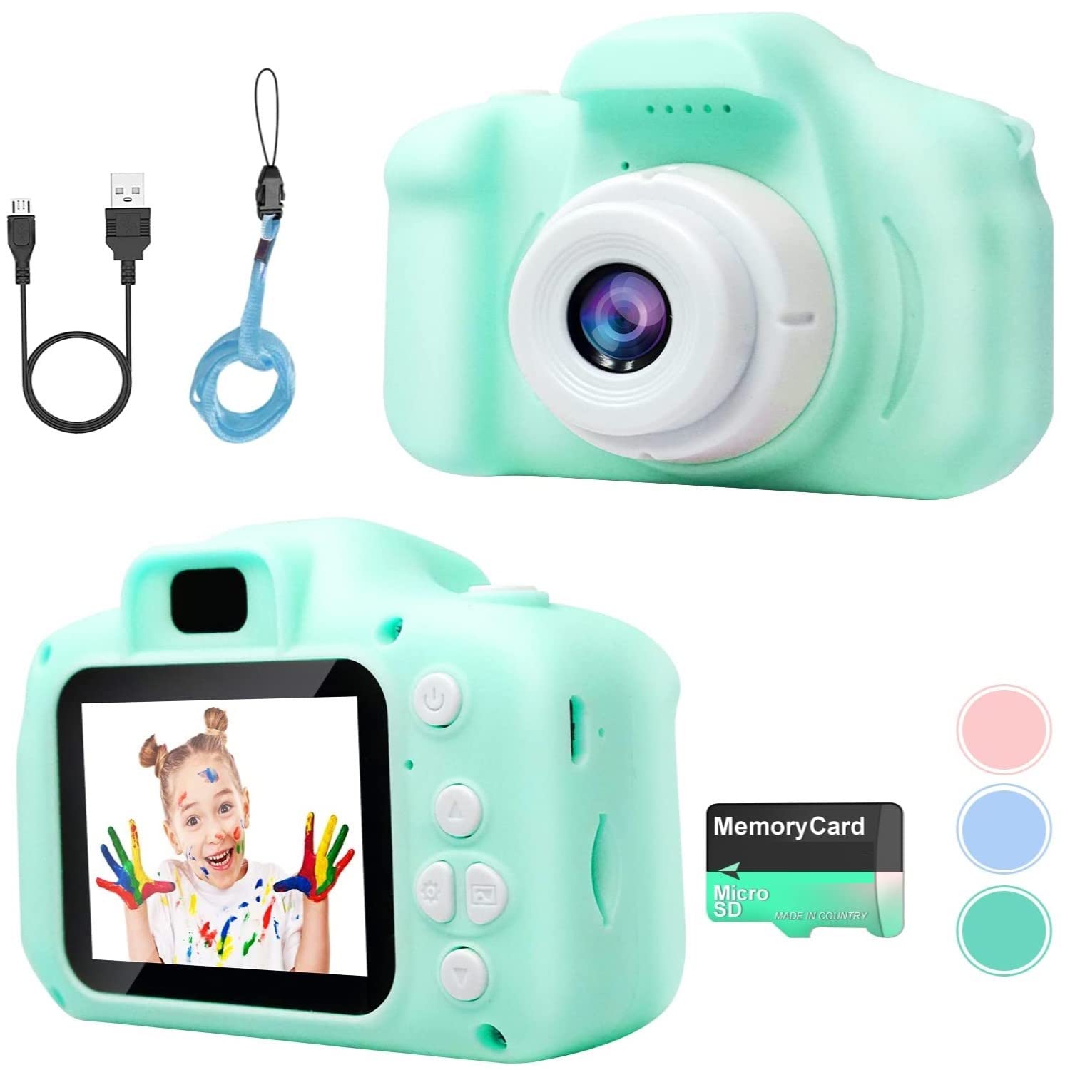 CADDLE & TOES Kids Camera for Boys Girls, 20MP 1080P Digital Video Camera for Kids, Christmas Birthday Gift for Boys Age 4+ to 15, Toy Camera for 4+ 5 6 7 8 9 10 Year Old (Green) (B0B94K4GQ2) Amazon Price History, Amazon Price Tracker