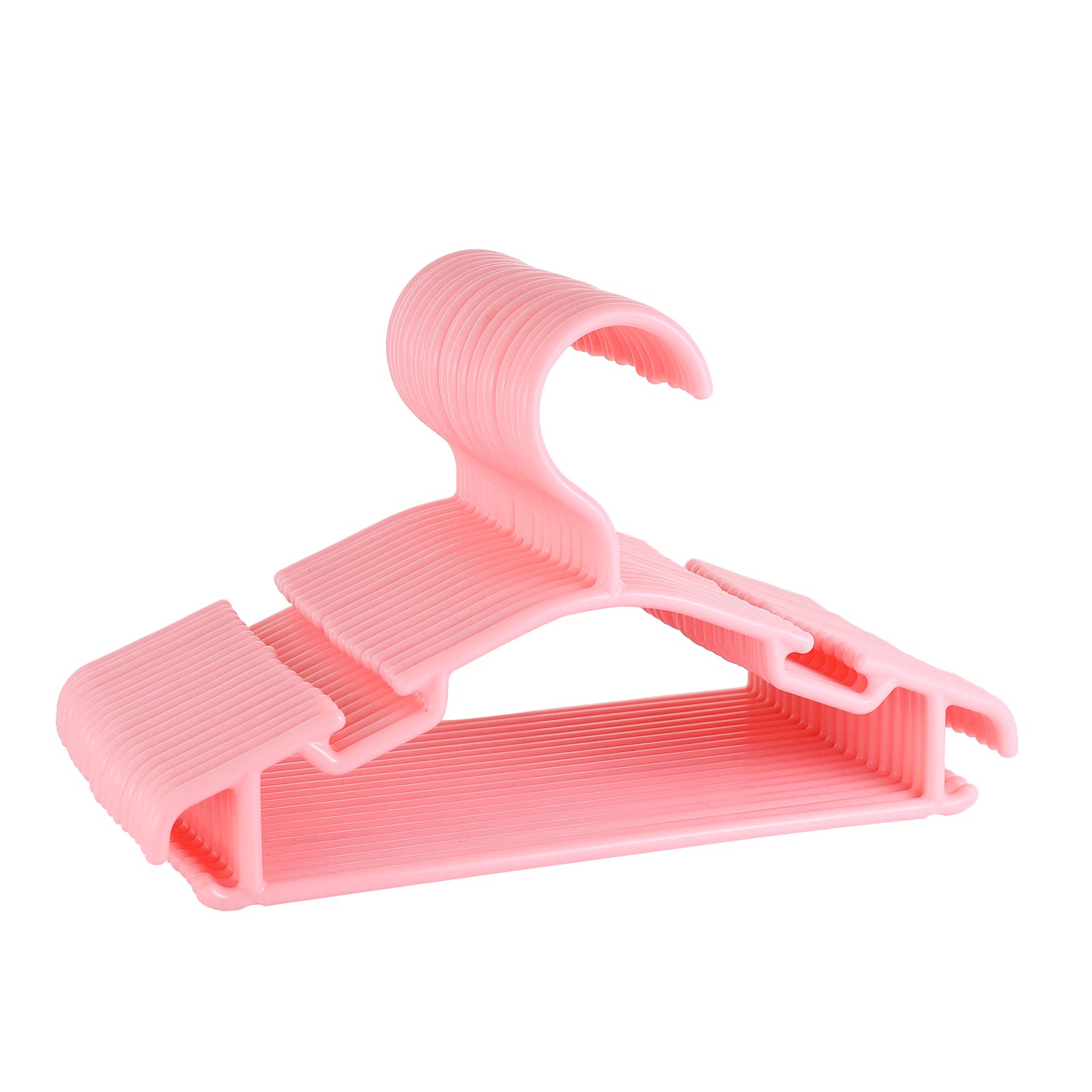 Red Dot Gift60-Pack Baby Clothes Hangers Nonslip Children Coat Hangers Plastic Nursery Hangers With Notched Shoulder For Babies Toddlers Kids Clothes Hanger,suit hanger (Pink, 60)