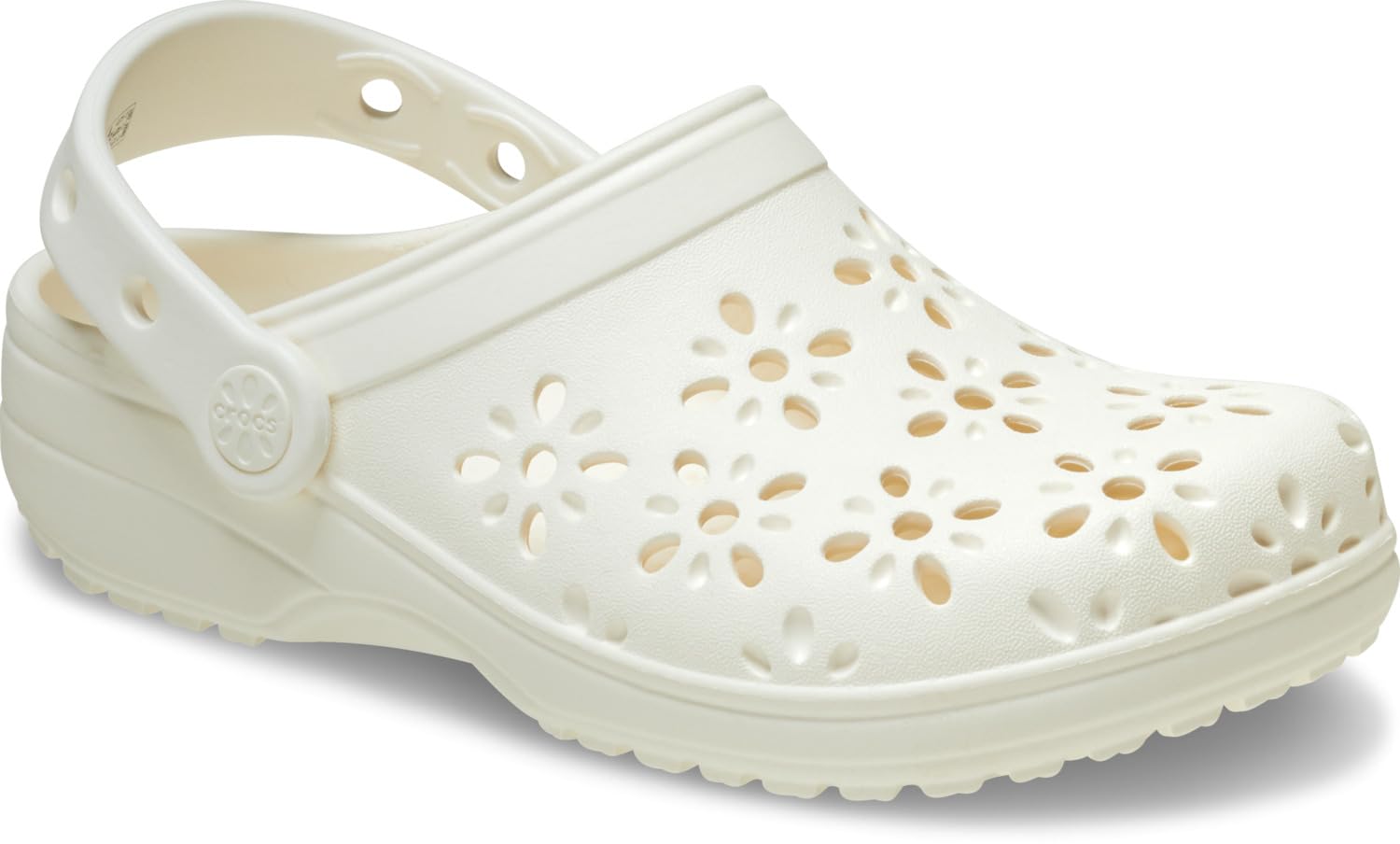 Crocs Zuecos clásicos Unisex para niños con diseño Floral Recortado