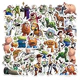 50Pcs Toy Story Sticker for Kids, Cute Cartoon Waterproof Vinyl Stickers for Adult Teen Girl Student Water Bottle Laptop Phone Computer Guitar Notebook Skateboard Travel Case Scrapbook Helmet