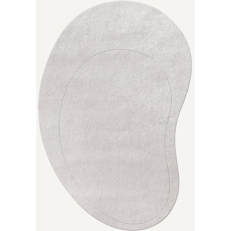 ENIGMA RUGS AND CARPETS Elegant Kidney Wool Rug, Handcrafted Design, Soft and Durable Wool, Unique Shape Area Rug, Luxury Rug for Living Room, Modern