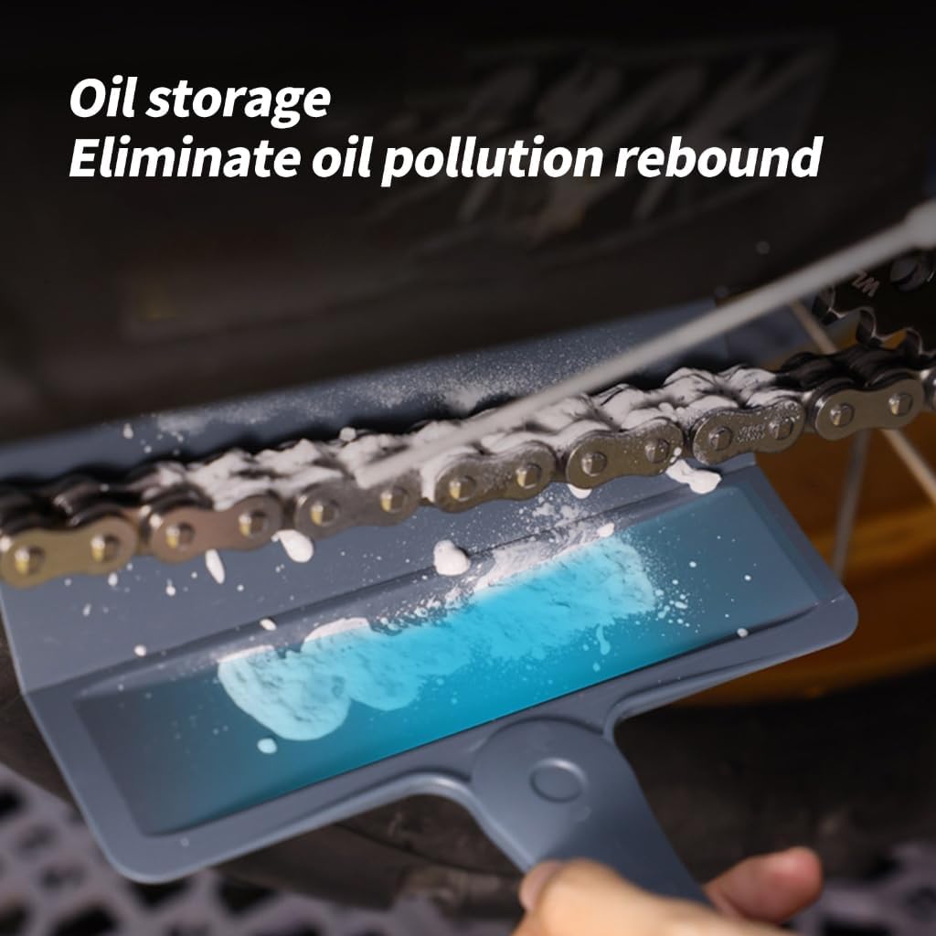 Reusable Motorcycle Chain Lubrication Protector Foldable Guards Light Weight For Hassle Frees Cleaning And Travel