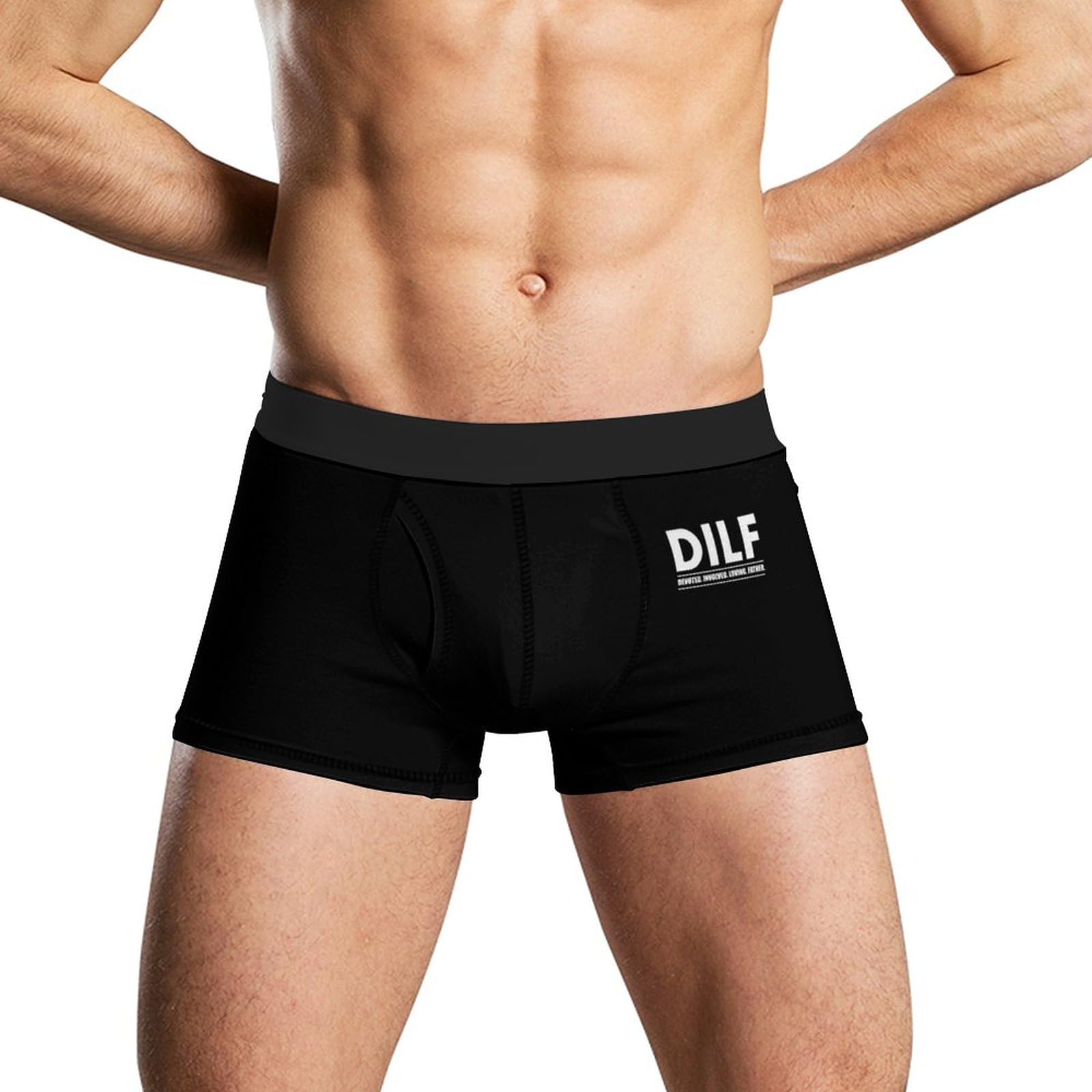 Fwjzdsp Unisex As Pic Dilf Devoted Involved Loving Father Boxer Briefs For Men Soft Quick Dry Sports Underwear Underpants