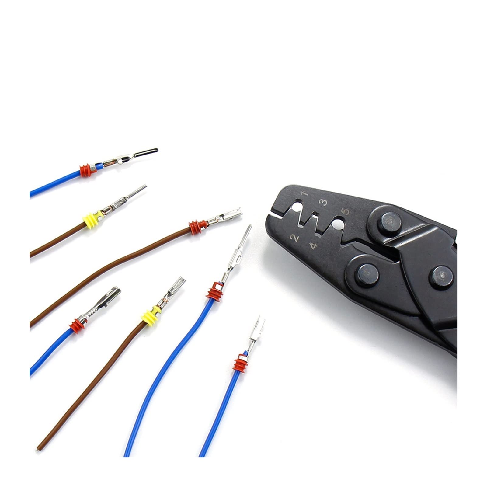 Car Electrical Wire Terminal 1/1.5/1.8/2.2/2.8/3.5mm Auto Electric Connector Plug Removal Male Female Crimp Automotive Plug Pins (Color : 1168pcs)