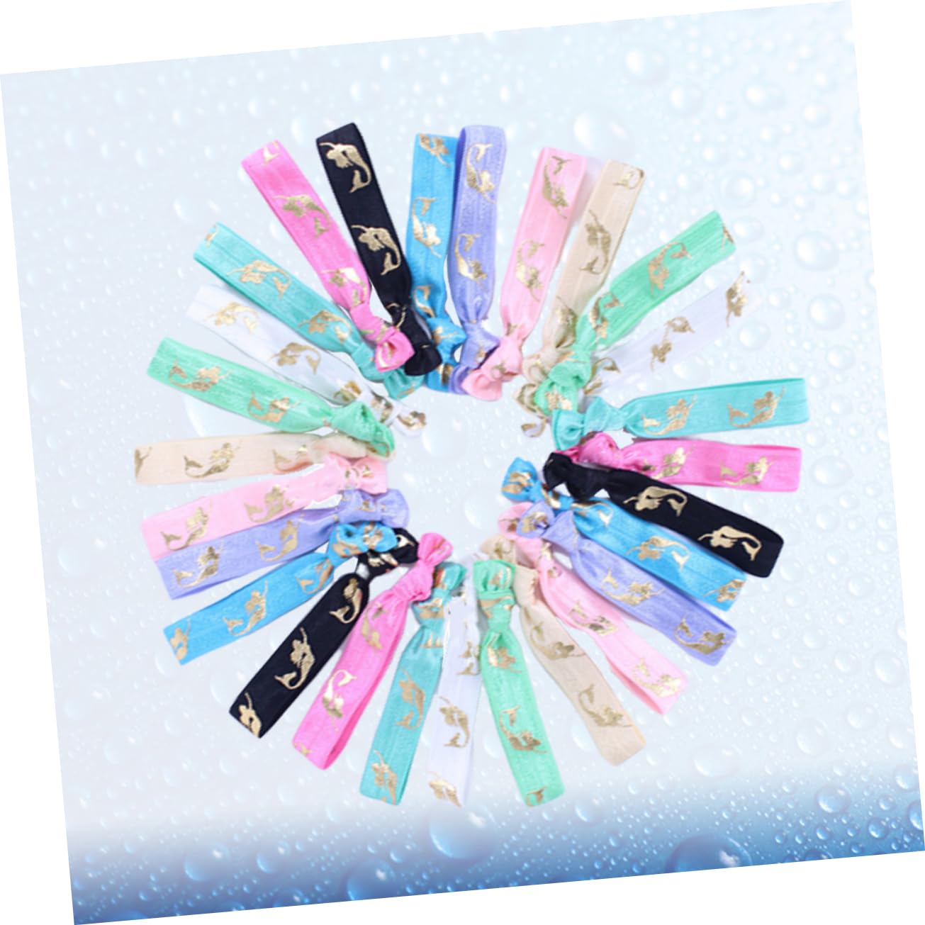 FRCOLOR 126stücke Haarbänder Elastische Haargummis Für Damen Und Mädchen Knotenförmige Ponytail Vielseitige Haaraccessoires Für Jeden Anlass Zufällige Farben