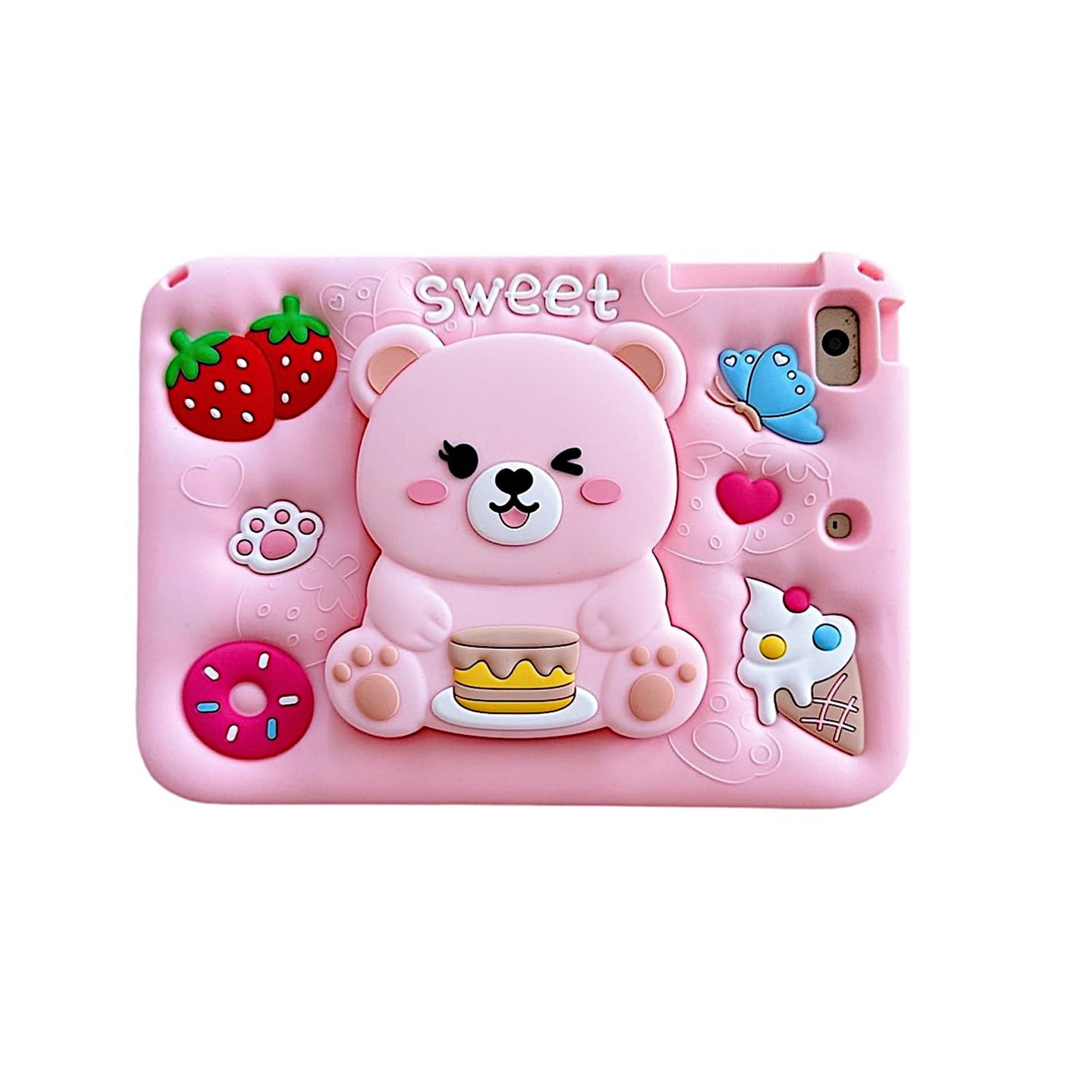 Protège tablette iPad Mini 7 2024 étui silicone résistant aux chocs avec sangle - 8