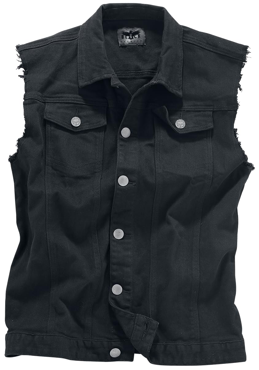 EMP Hombre Chaleco vaquero negro