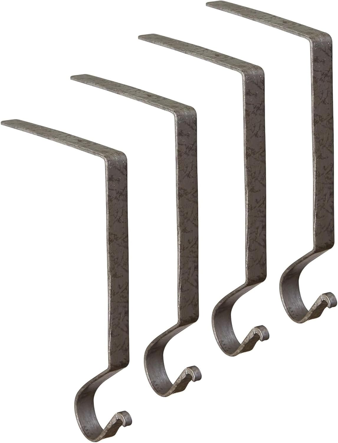 Park Designs Galvanized Stocking Hanger | 6.5" x 0.5" x 4.25" Metal Fireplace Hook | Farmhouse Minimalist Christmas Stocking Holder | Durable Mantel Display for Rustic Holiday Décor | No Assembly