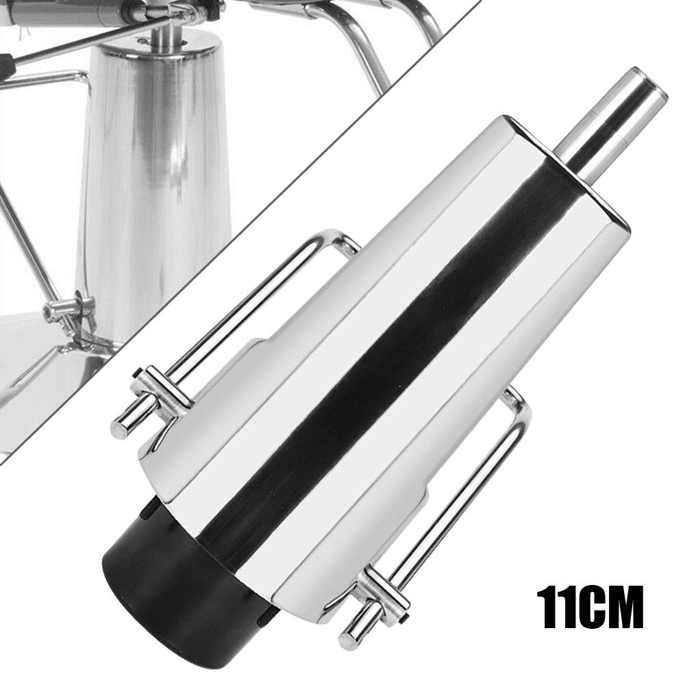 Sedia da parrucchiere pompa idraulica – Pompa di ricambio argentata con 4 modelli di viti, altezza regolabile di 11 cm, per sedie da parrucchiere