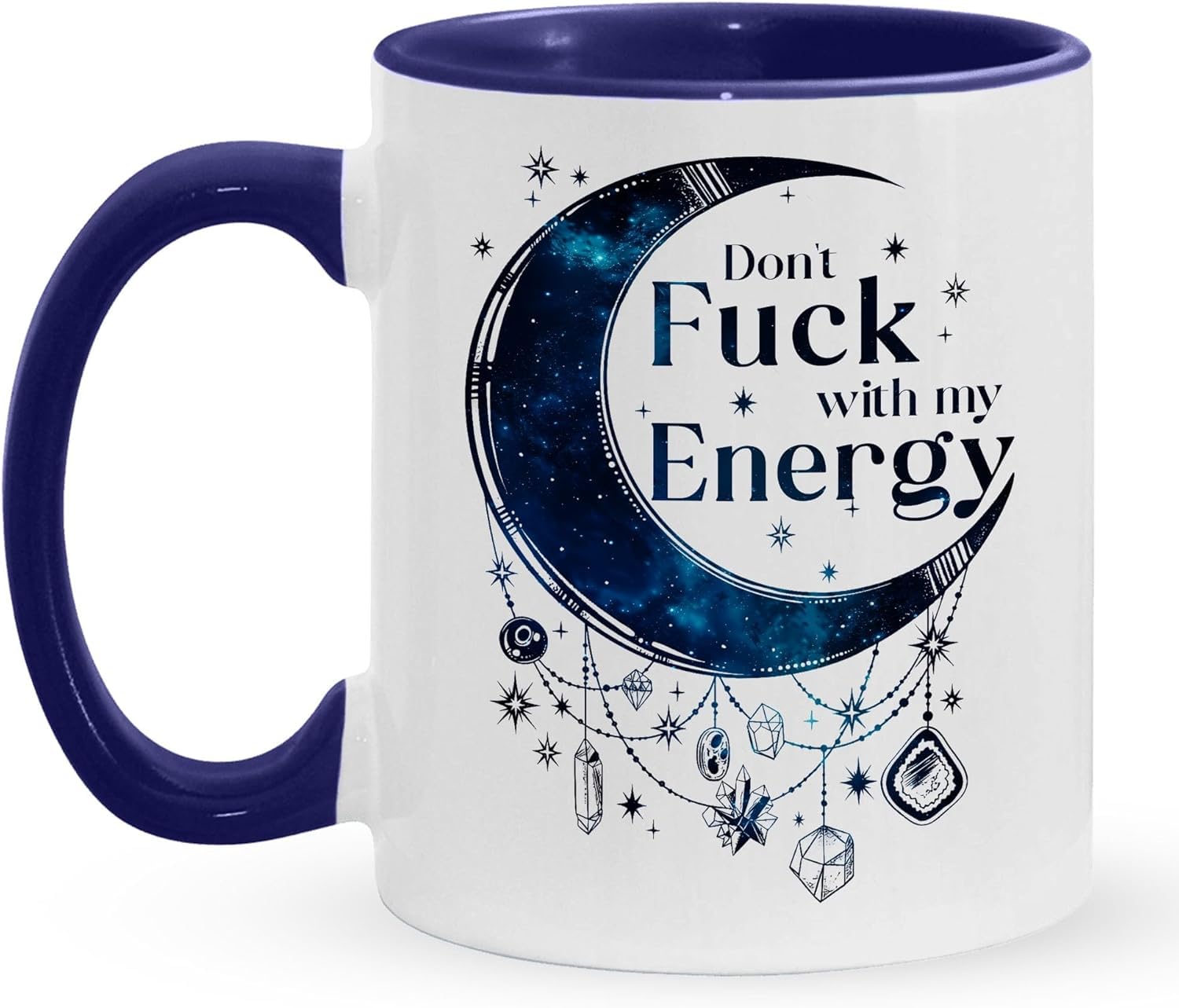 Dont Fuk with My Energy Mug Funny White Ceramic Coffee Cup for Women Mom Bestie All Year Gifts