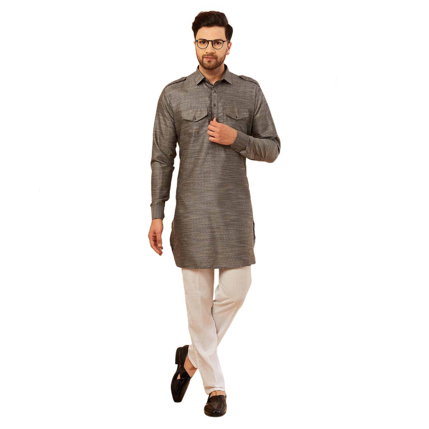 Pathani Suit with Pant for Men-image-4
