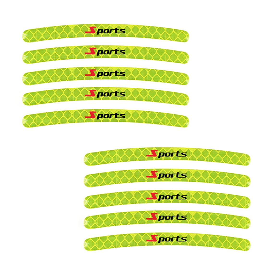 Autocollant Réfléchissant Pour Moyeu De Roue De Voiture, 20 Pièces, Bandes Réfléchissantes Lumineuses Pour Jante De Pneu, Pour La Conduite De Nuit, Voiture, Vélo, Moto, Roue