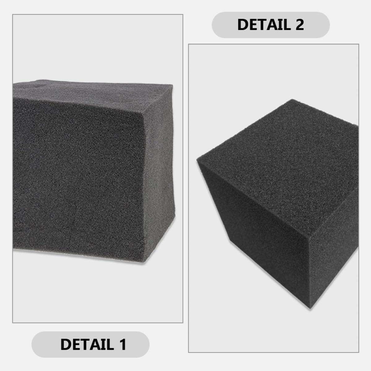 VICASKY Isolamento Acustico per Assorbimento Acustico a Forma di Cubo 6pezzi in Poliuretano Nero e Facile Installazione, per Riduzione Rumore Pareti