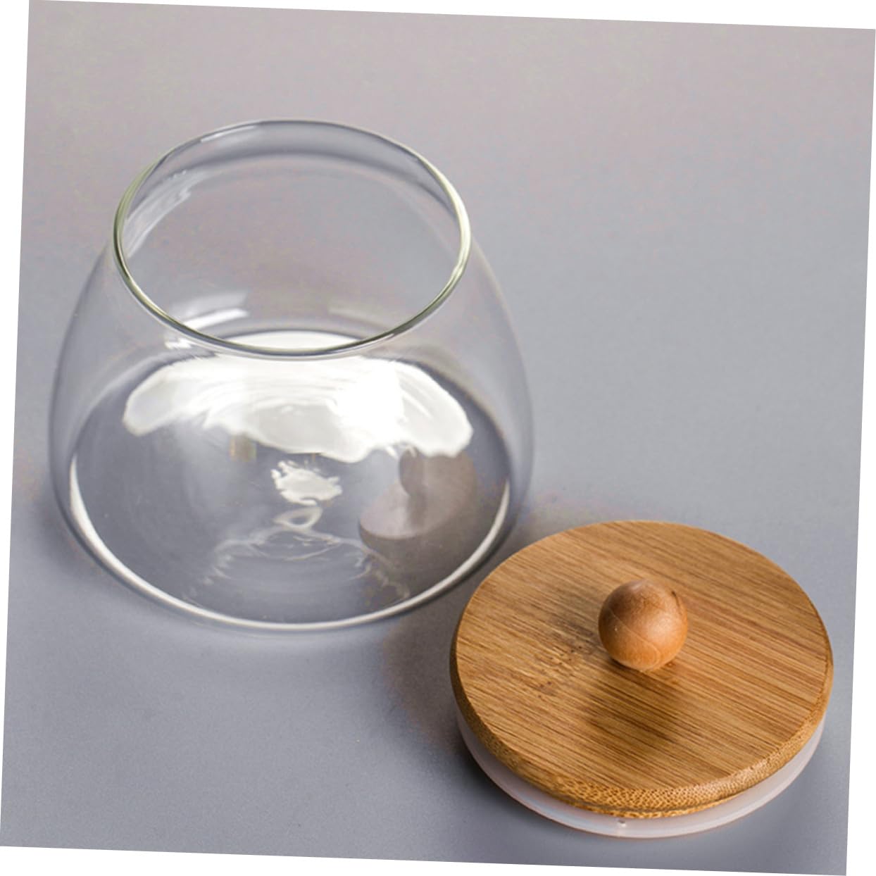 2pezzi Barattoli Trasparenti Con Coperchio Contenitori Ermetici Per Caramelle e Spezie Per Feste e Decorazioni Domestiche