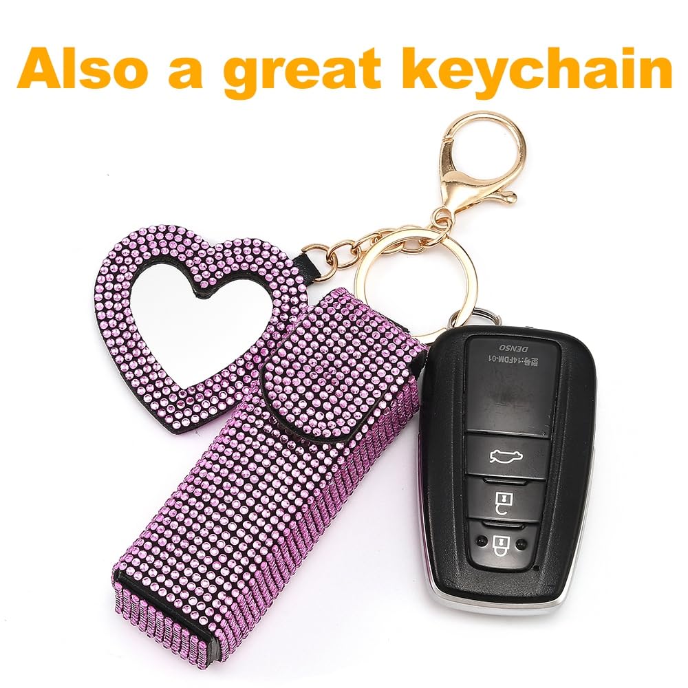 JSCARLIFE Bling Lipstick Cases Keychain - Image 4