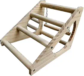 Bothyi Poleiro para pintinhos, brinquedo divertido para galinheiro e chocadeira, estábulo, poleiros de treinamento, barra de madeira para poleiro de