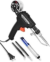 NEWACALOX Automatic Soldering Iron Kit 60W - Fast 400°C Heat Gun with Desoldering Pump, Tweezers & Solder Wire for Electronics DIY Repair