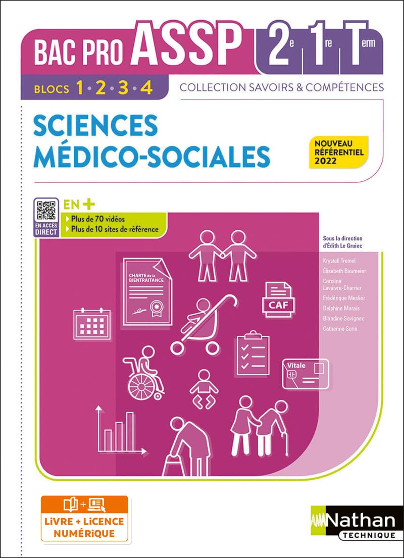 Sciences Médico-Sociales 2e-1re-Term - Livre + Licence élève 2022