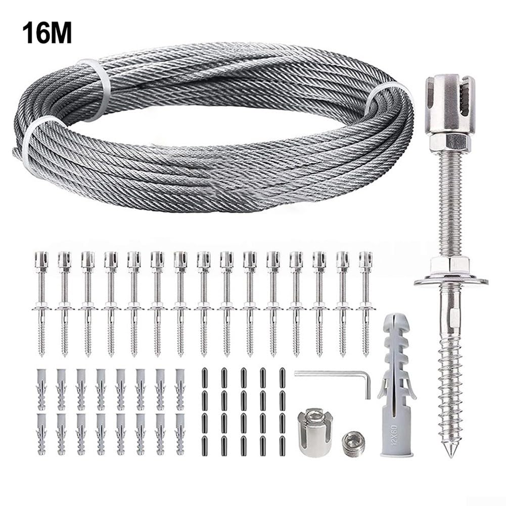 Kit di supporto per piante in acciaio T304 di grado marino (10 + accessori)