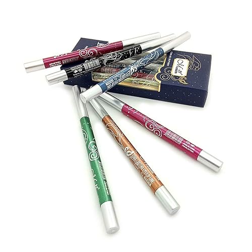 Miniatura 7 de MEICOLY Juego de delineador de ojos de 12 colores impermeable colorido de secado rápido pintura de maquillaje de ojos de larga duración