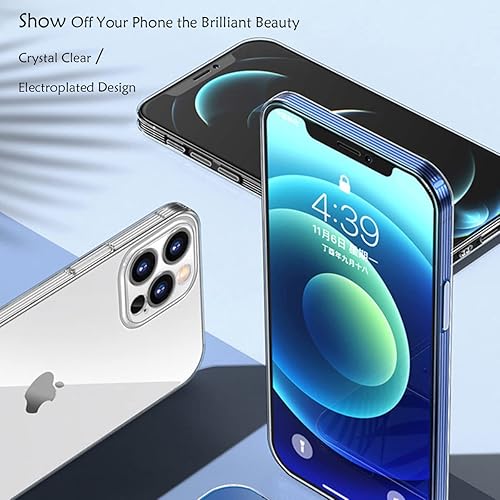 Miniatura 8 de iBetterLife Funda para iPhone 13 transparente, no amarillenta, funda para iPhone 13 con funda delgada y protección a prueba de golpes, para mujeres,