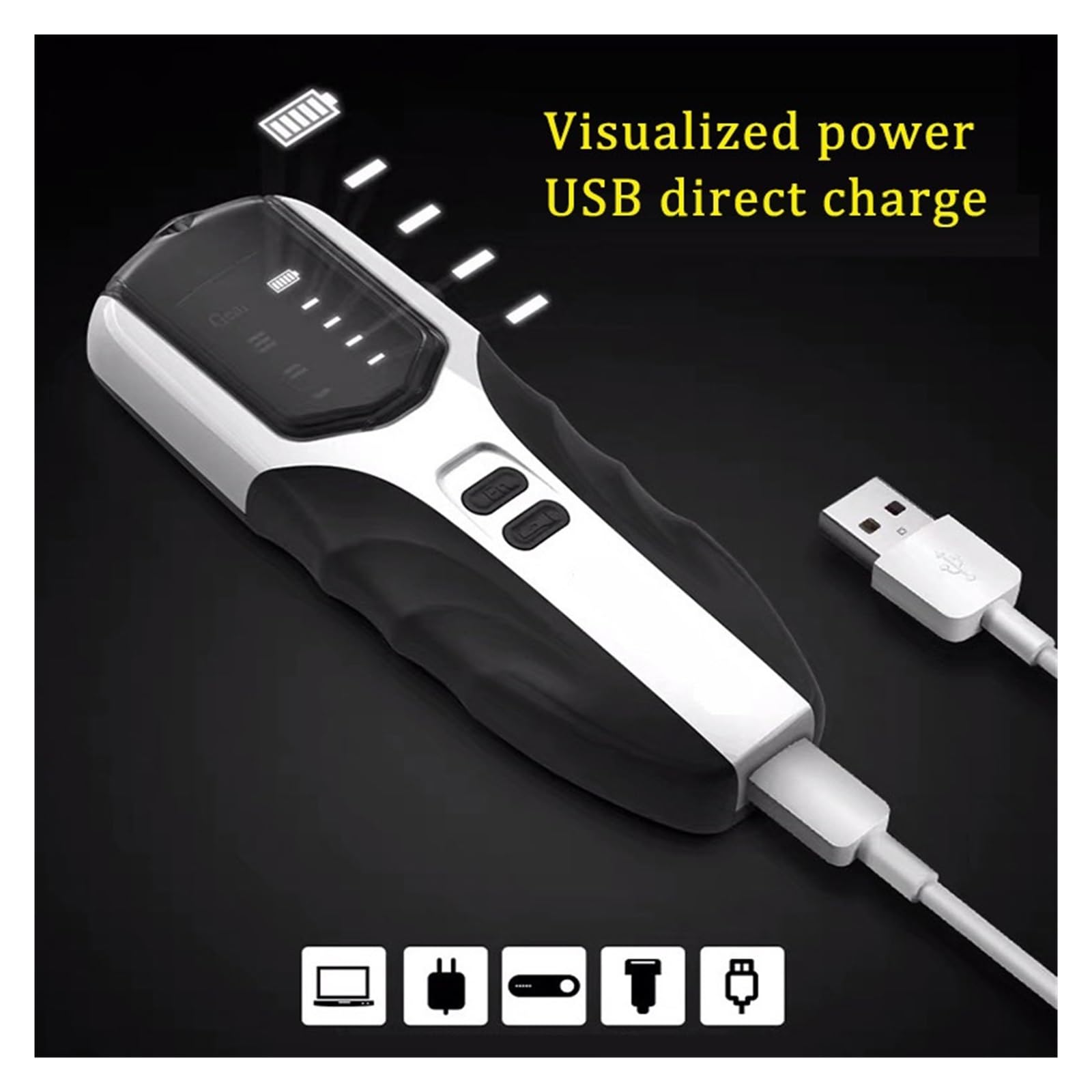 Testeur Fibre Optique Stylo Testeur De Fiber Optique Rechargeable VFL, 30KM, Rouge Réglable, À Lumière, Localisateur Visuel Défauts 30MW(B430 30MW adjustable)