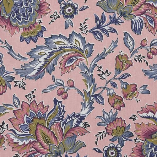 Image of Home Ecstasy 100% Cotton Jaipuri Bedsheet for King Bed, 140TC, 1 Bedsheet (Size 90 x 108 inches) with 2 Pillow Covers, Pink