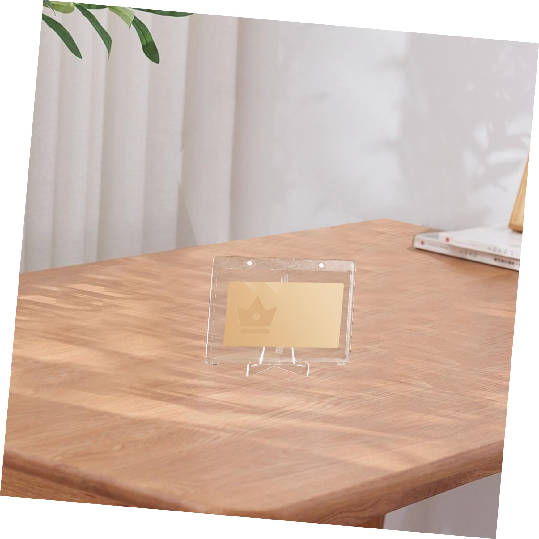 Toyvian 3 zestawy magnetycznych witryn przezroczystych koszulek na karty, karty kolekcjonerskie, na wyświetlacz, magnetyczne etui ochronne na karty, 2 sztuki x 3