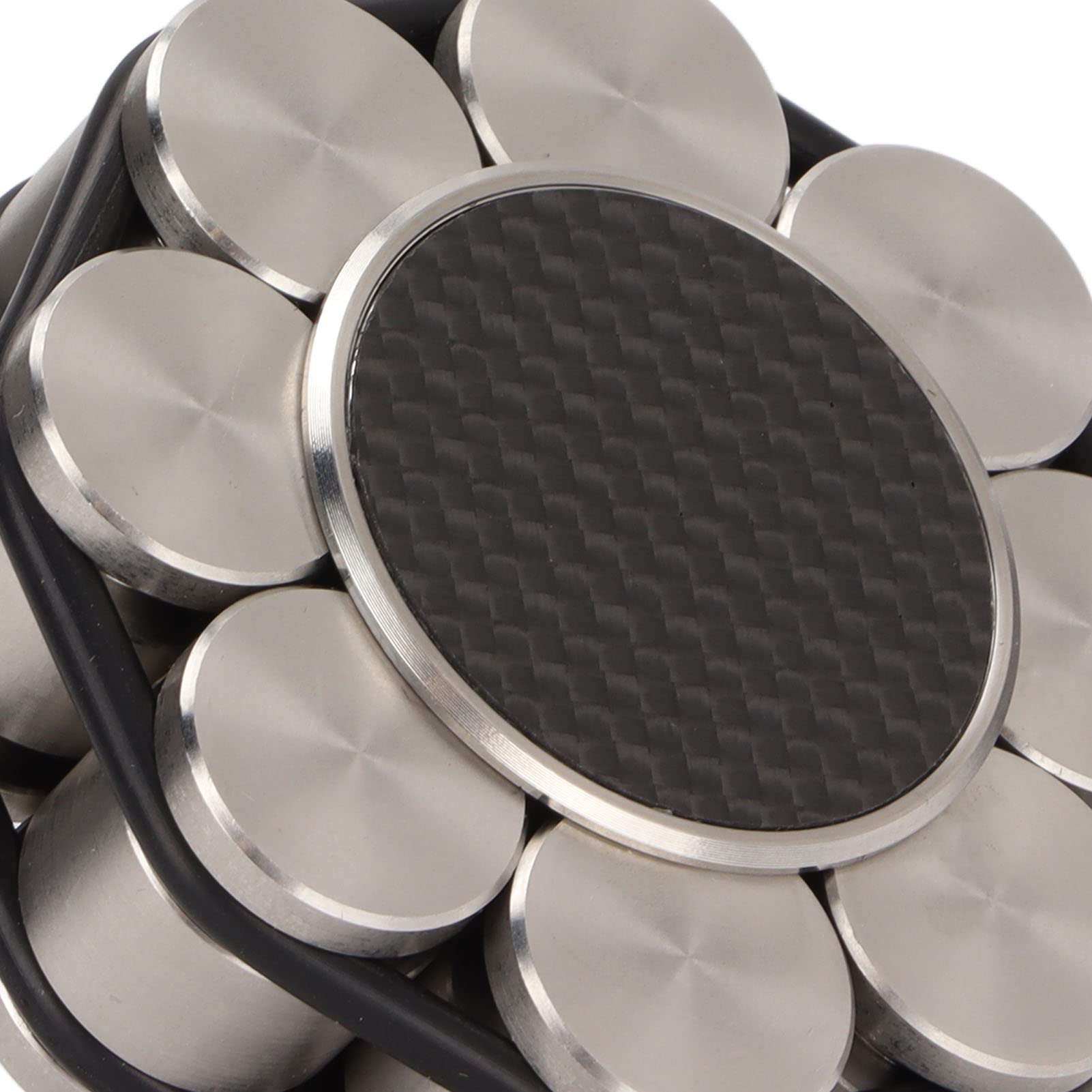 Morsetto per Peso in Acciaio Inossidabile con Stabilizzatore del Disco Migliore qualità del Suono Nei Giradischi in Vinile, Acciaio Inossidabile 304 Resistente e Robusto con Fondo Silicone