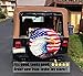 Spare Tire Cover, Wheel Cover with American Flag Eagle Waterproof Dust-Proof for Jeep, Trailer, RV, SUV and Camper Van (16 Inch)