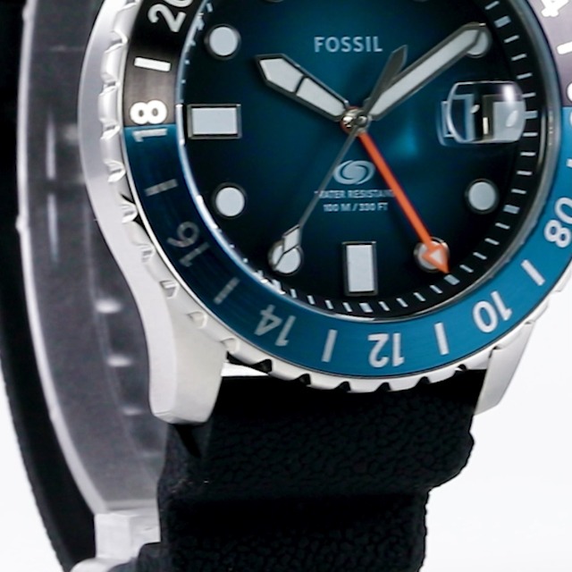 Amazon.co.jp: [フォッシル] 腕時計 FOSSIL BLUE GMT FS6049