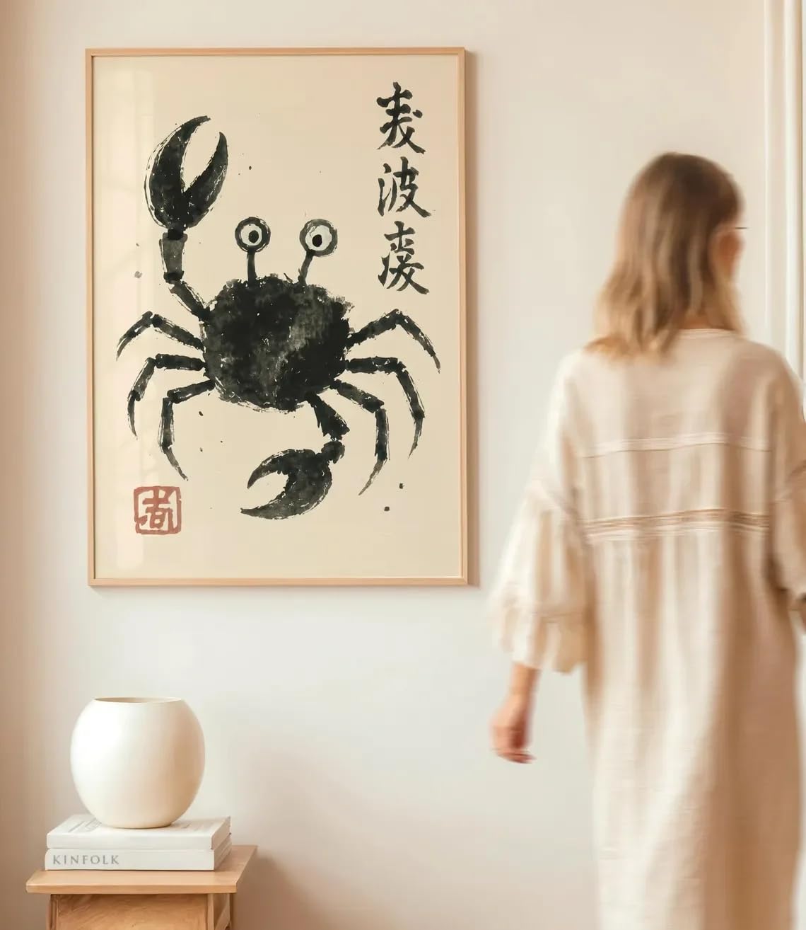 Lienzo de cangrejo para decorar cocinas modernas y comedores rústicos