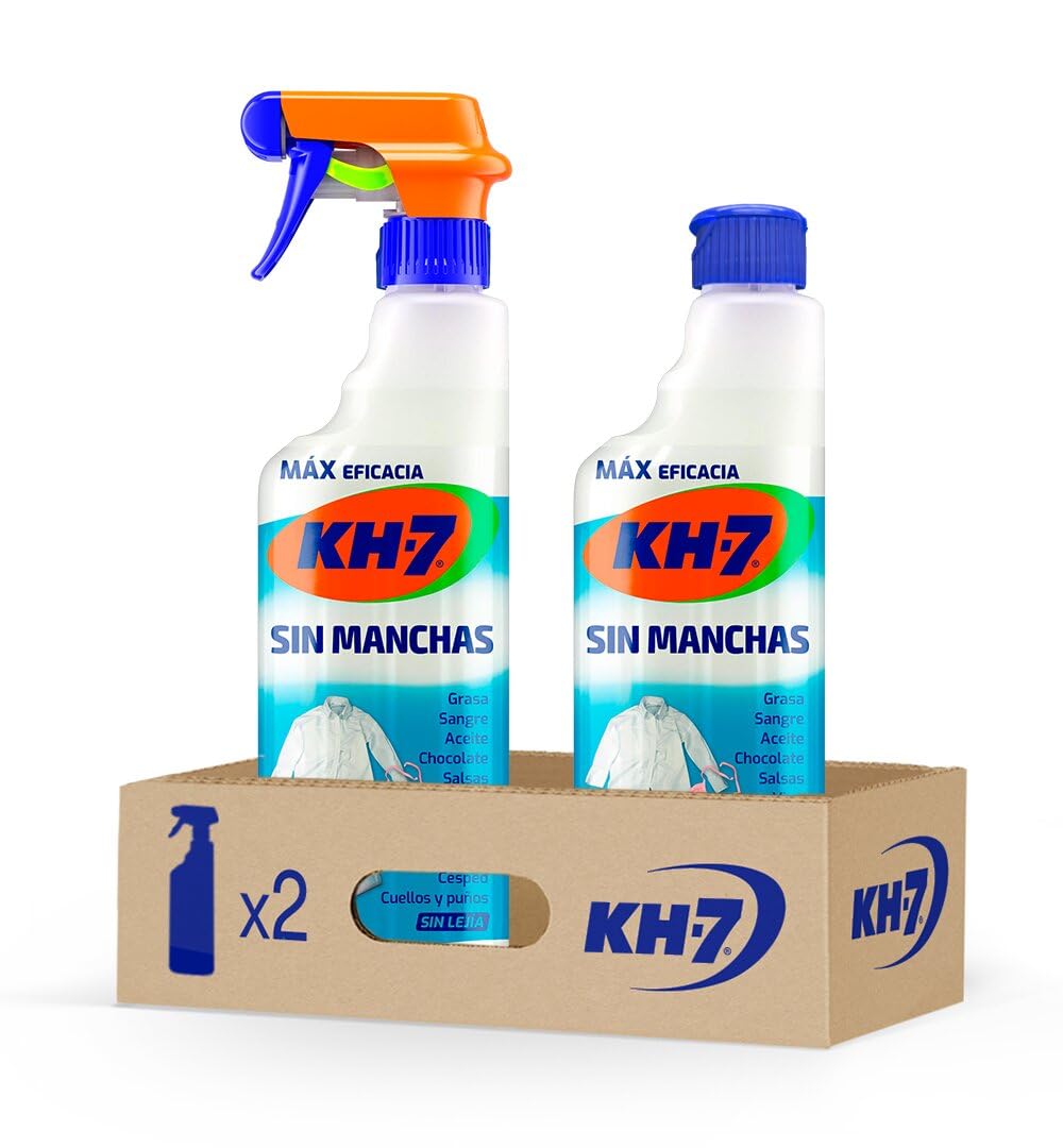 KH-7 Sin Manchas | Quitamanchas Ropa | Elimina Todo Tipo de Manchas | Vino, Chocolate, Tomate, Grasa, Aceite, Sangre, Maquillaje y más | Recambio 715 mL — view 9