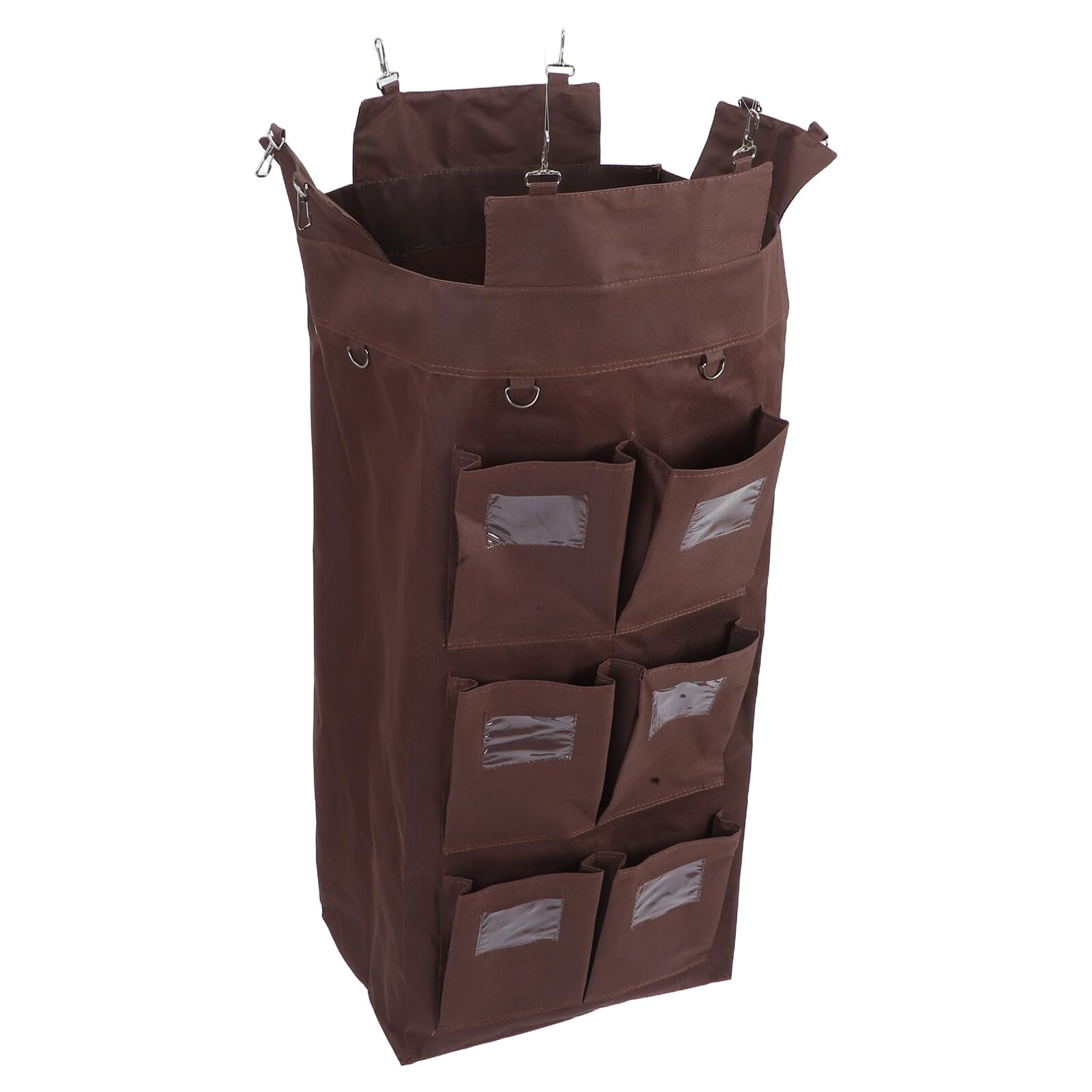 SHINEOFI Bolsa Organizadora Gran Capacidad con 6 Bolsillos Resistente a Fugas para Carrito de Limpieza Compatible con Carritos de Hotel para Servicio y Lavandería