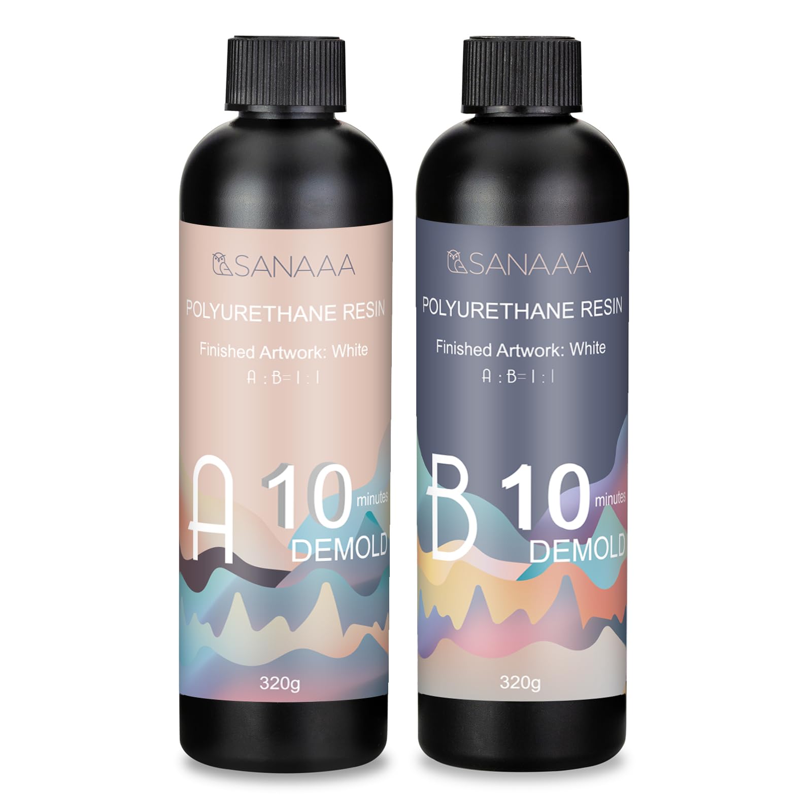 Amazon | SANAAA ポリウレタン樹脂、640g の 二液性レジン液 、10 分