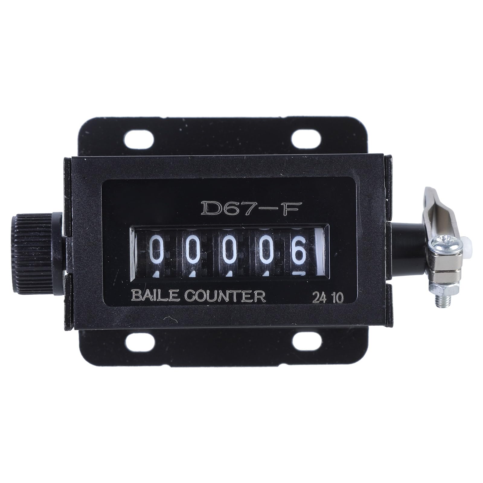 ohohulo D67-F 5 Digits Mechanical Pull Counter Black Casing 0-99999 Mechanical Resettable Lap Counter Counter