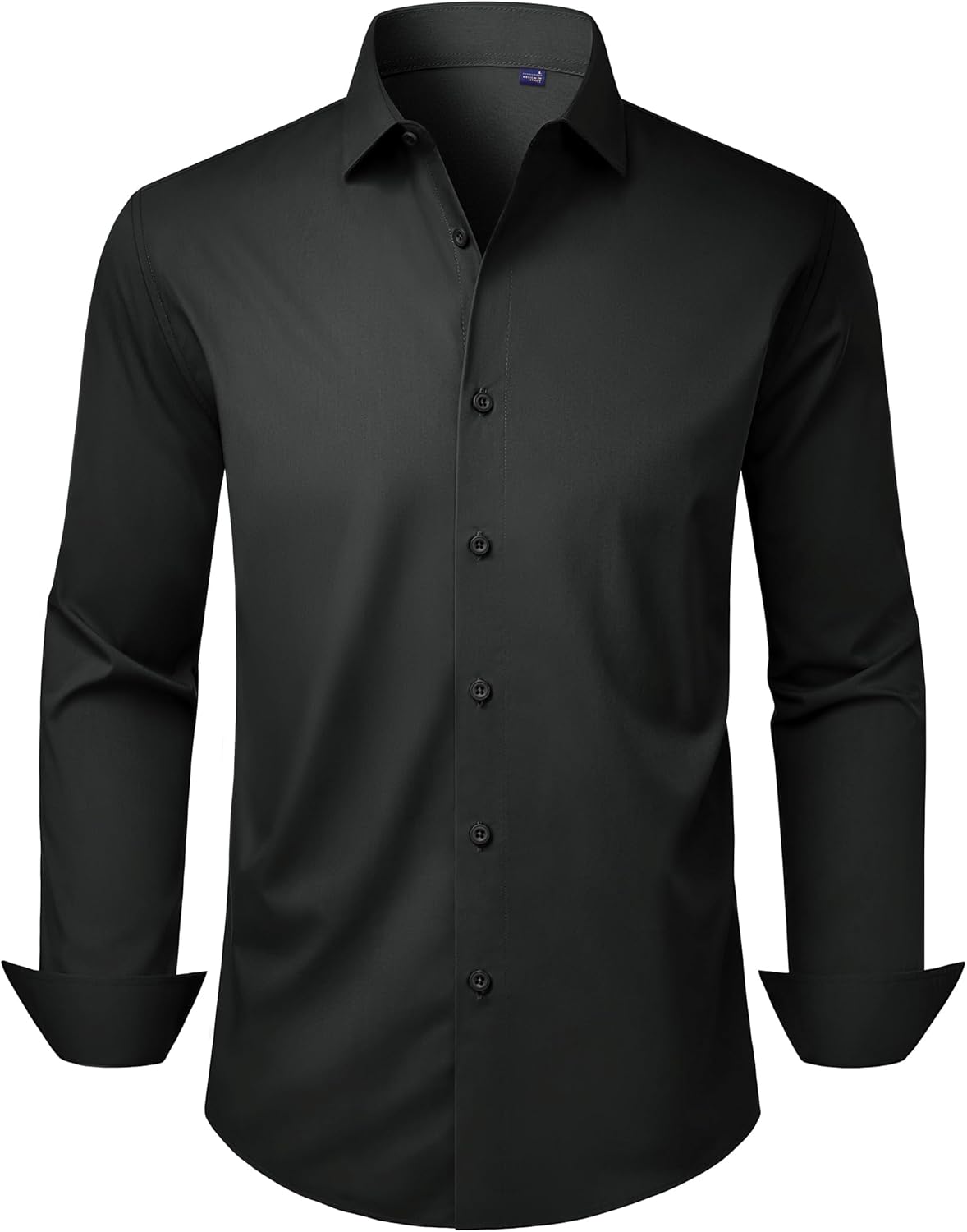 Alimens & Gentle Men’s Dress Shirts Long Sleeve Stretch Wrinkle Free Business Casual Button Down Shirt