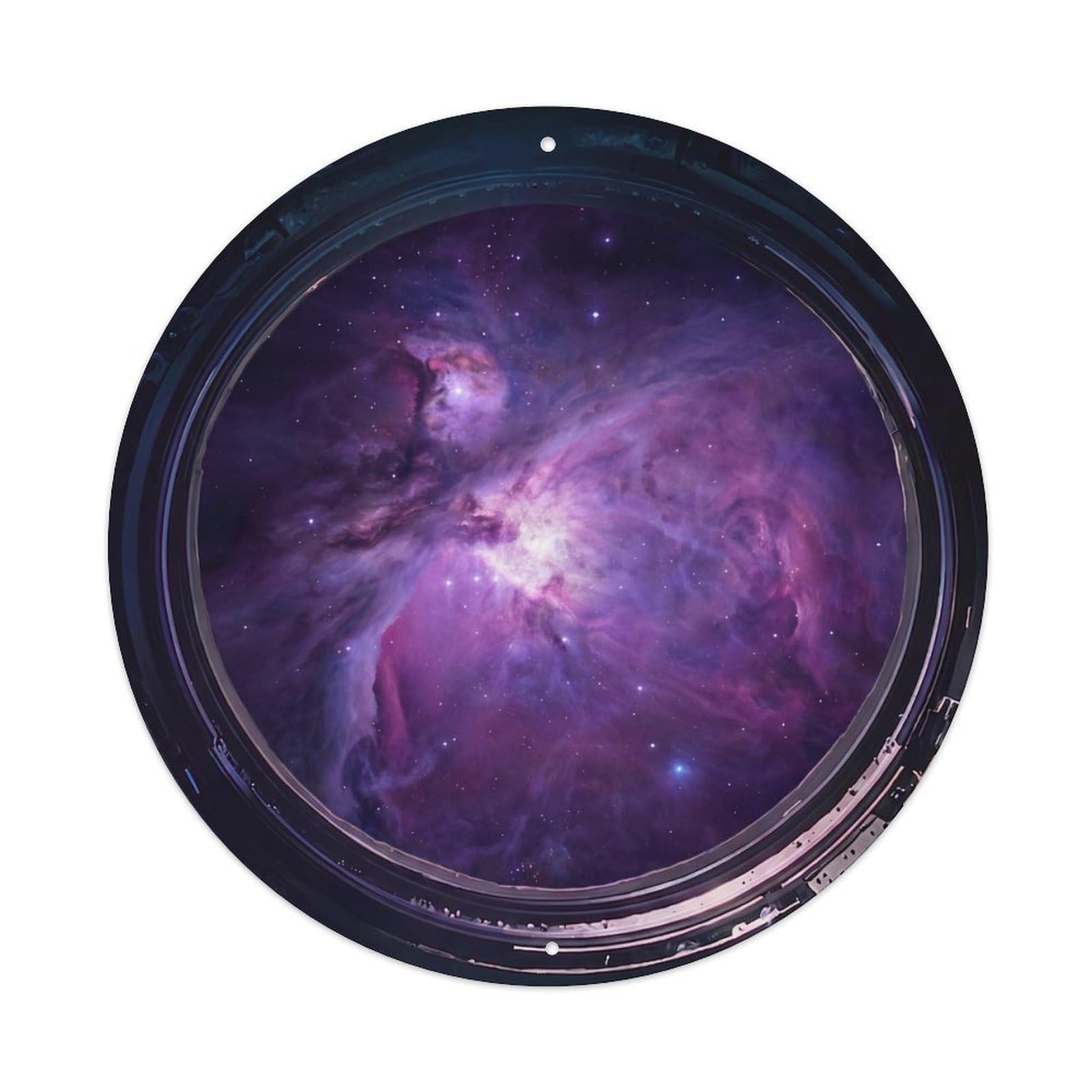 Purple Nebula View Metal Tin Sign
