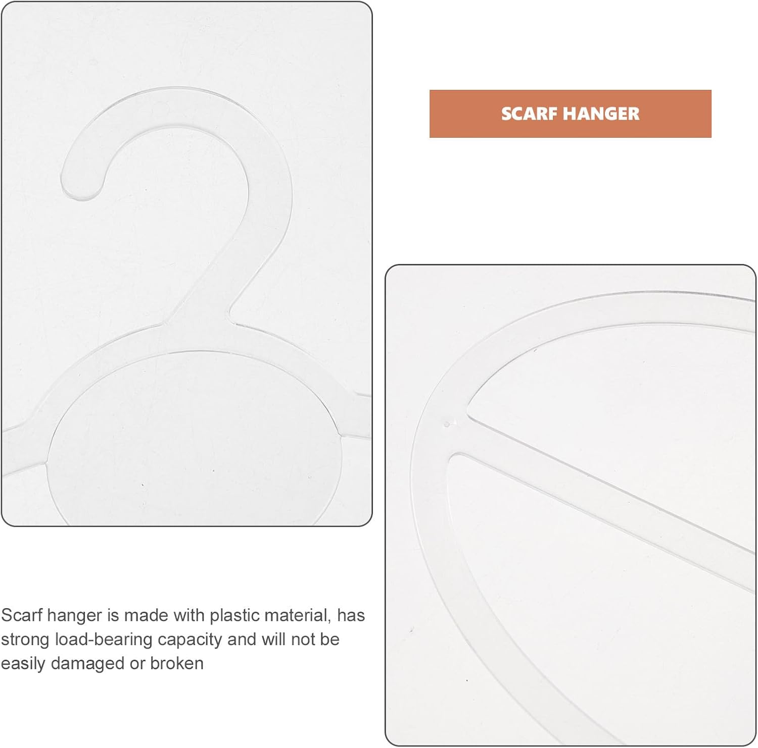 Circular Scarf Hanger Organizer 10pcs Plastic for Belts Towels