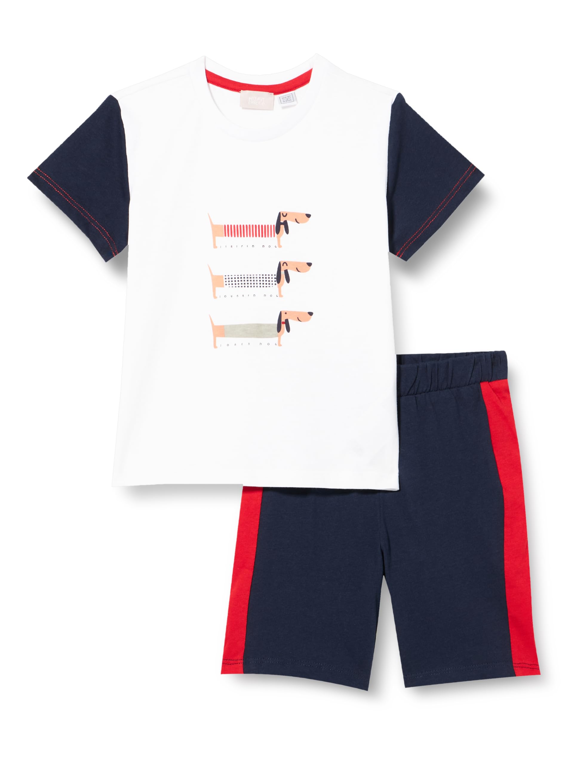 Completo Neonato Chicco - T-shirt E Pantaloncini In Cotone 100% - Design Italiano - Foto 11